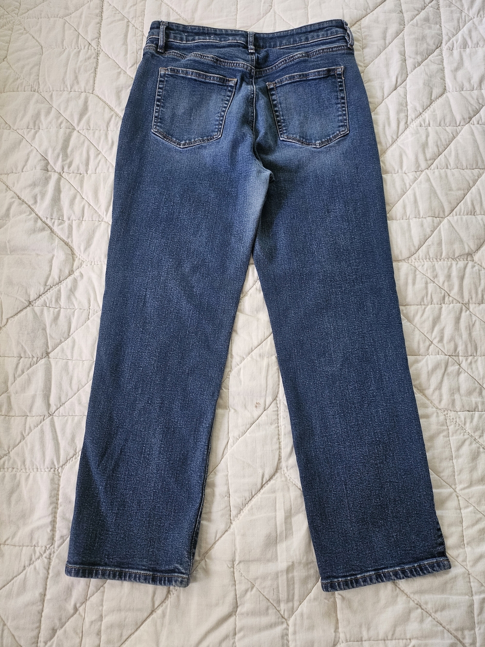 LOFT - Curvy Straight Split Ankle Jeans- Size 6 - Picture 2 of 8